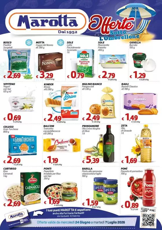 Volantino Marotta | Offerte sotto l'ombrellone | 2026-06-25T00:00:00.000Z - 2026-07-07T00:00:00.000Z