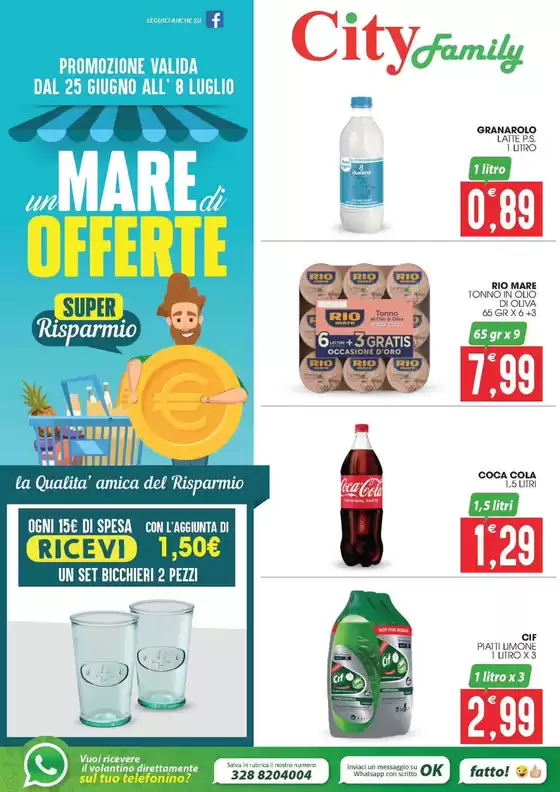 Volantino City Family | Un mare di offerte | 2026-06-25T00:00:00.000Z - 2026-07-08T00:00:00.000Z