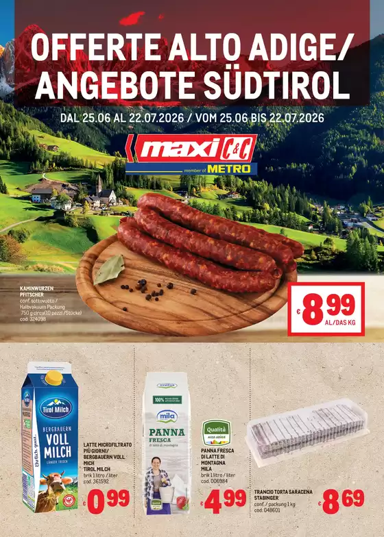 Volantino Metro | Offerte Alto Adige | 2026-06-25T00:00:00.000Z - 2026-07-22T00:00:00.000Z
