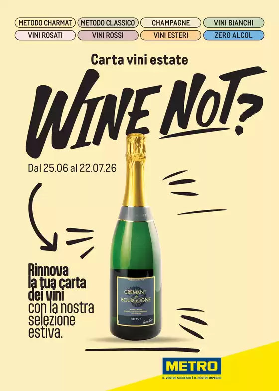Volantino Metro | Carta Vini Estate | 2026-06-25T00:00:00.000Z - 2026-07-22T00:00:00.000Z