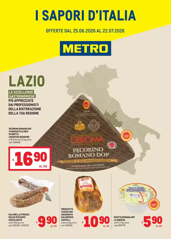 Volantino Metro a Platania | Sapori dItalia - LAZIO | 2026-06-25T00:00:00.000Z - 2026-07-22T00:00:00.000Z