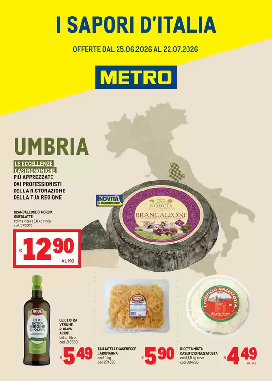 Volantino Metro a Platania | Sapori dItalia - UMBRIA | 2026-06-25T00:00:00.000Z - 2026-07-22T00:00:00.000Z