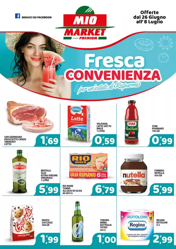 Volantino Mio Market | Fresca convenienza | 2026-06-26T00:00:00.000Z - 2026-07-08T00:00:00.000Z