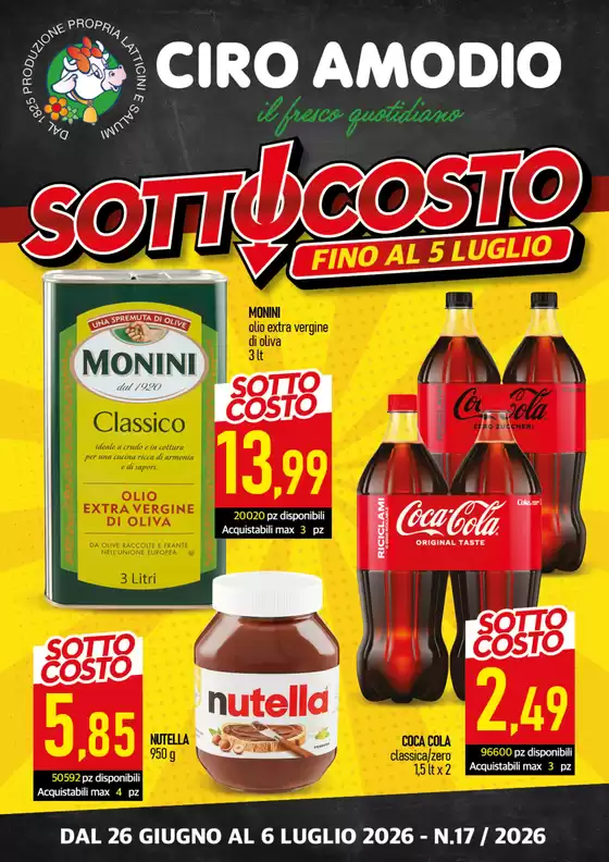 Volantino Ciro Amodio | Sottocosto | 2026-06-26T00:00:00.000Z - 2026-07-06T00:00:00.000Z