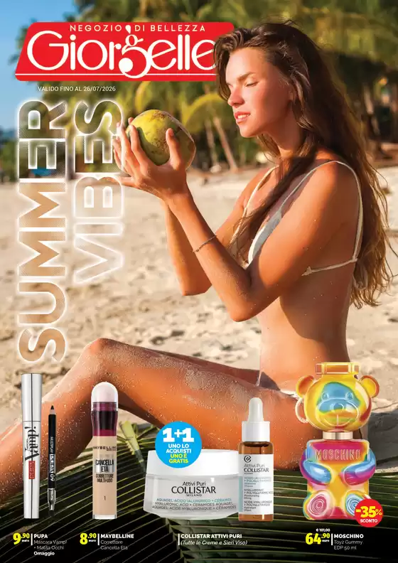 Volantino Profumeria Giorgelle a Carimate | Summer vibes | 2026-06-25T00:00:00.000Z - 2026-07-26T00:00:00.000Z