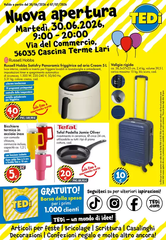 Volantino Tedi | Nueva apertura | 2026-06-26T00:00:00.000Z - 2026-07-02T00:00:00.000Z