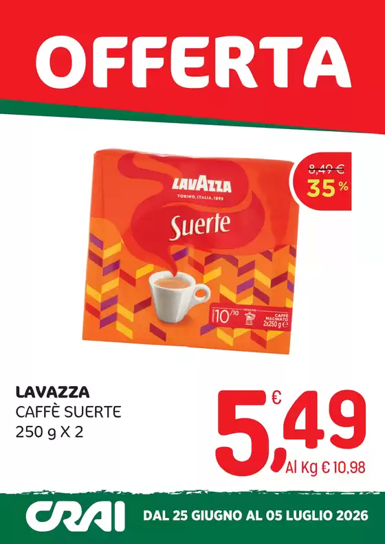 Volantino Crai | OFFERTE DAL 25 GIUGNO AL 5 LUGLIO | 2026-06-25T00:00:00.000Z - 2026-07-05T00:00:00.000Z