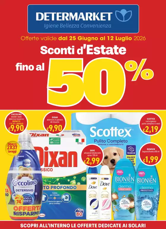 Volantino Determarket | Sconti d’Estate | 2026-06-25T00:00:00.000Z - 2026-07-12T00:00:00.000Z