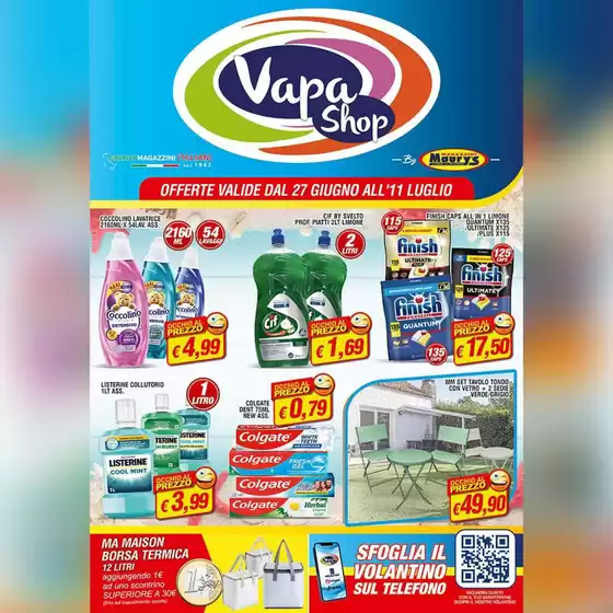 Volantino Vapashop a Megliadino San Vitale | Offerte valide dal 27 giugno all'11 luglio | 2026-06-27T00:00:00.000Z - 2026-07-11T00:00:00.000Z