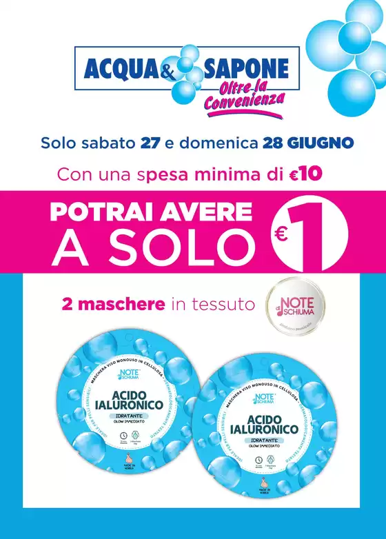 Volantino Acqua & Sapone | Potrai avere a solo  | 2026-06-27T00:00:00.000Z - 2026-06-28T00:00:00.000Z