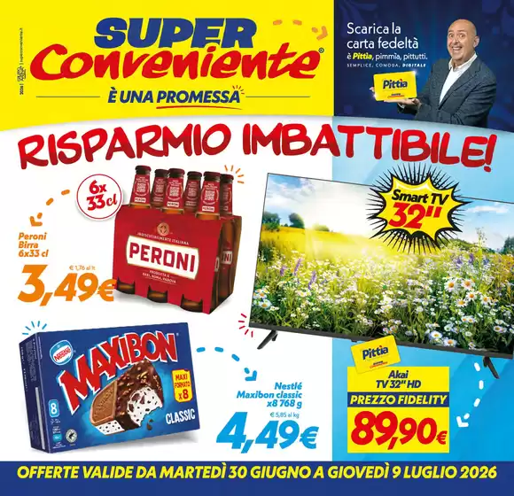 Volantino SuperConveniente | Risparmio imbattibile! | 2026-06-30T00:00:00.000Z - 2026-07-09T00:00:00.000Z