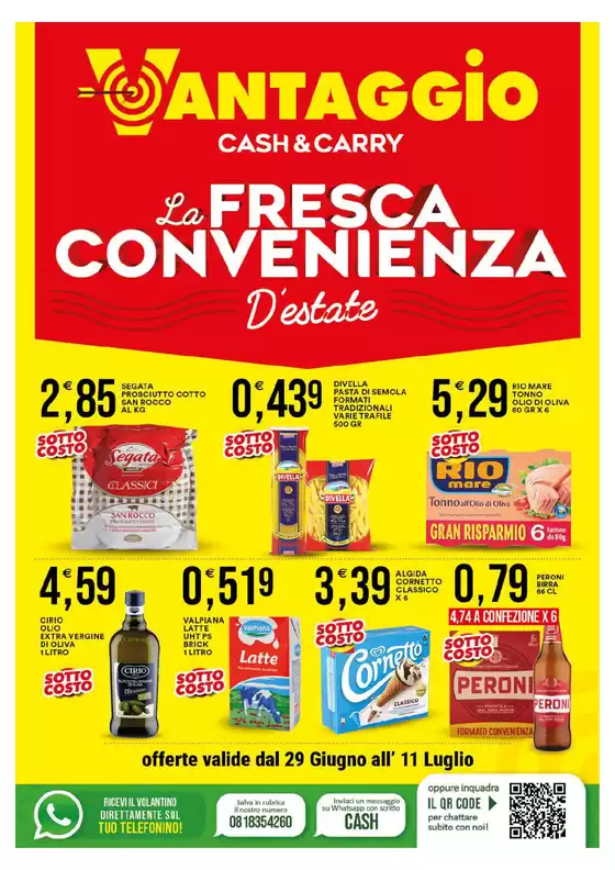 Volantino Vantaggio Cash&Carry | La fresca convenienza | 2026-06-29T00:00:00.000Z - 2026-07-11T00:00:00.000Z