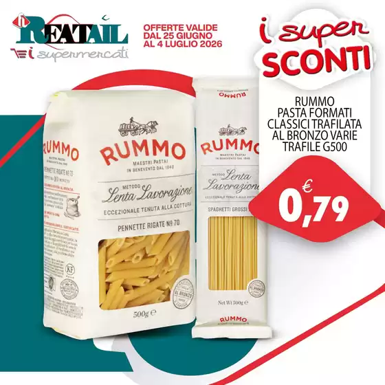Volantino Reatail Supermercati | I super sconti | 2026-06-25T00:00:00.000Z - 2026-07-04T00:00:00.000Z