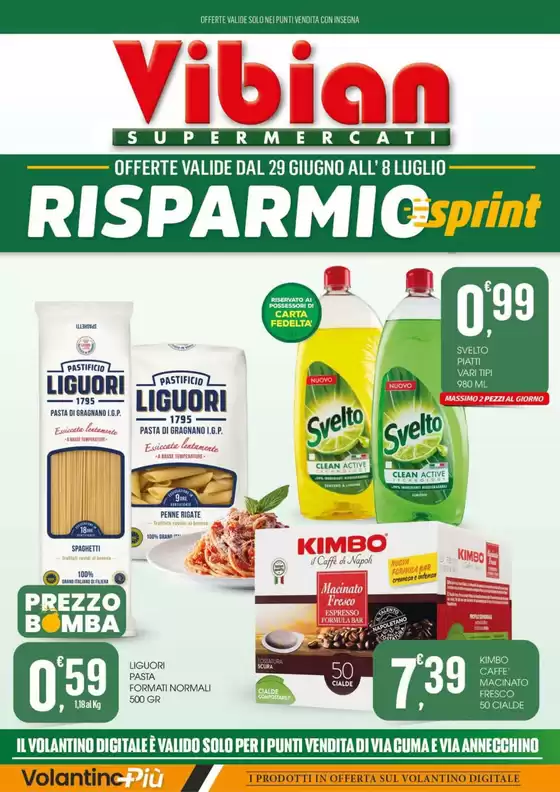 Volantino Vibian | Risparmio sprint | 2026-06-29T00:00:00.000Z - 2026-07-08T00:00:00.000Z