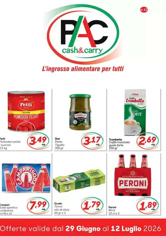 Volantino Pac Cash&Carry | Offerte valide dal 29 giugno al 12 luglio 2026 | 2026-06-29T00:00:00.000Z - 2026-07-12T00:00:00.000Z