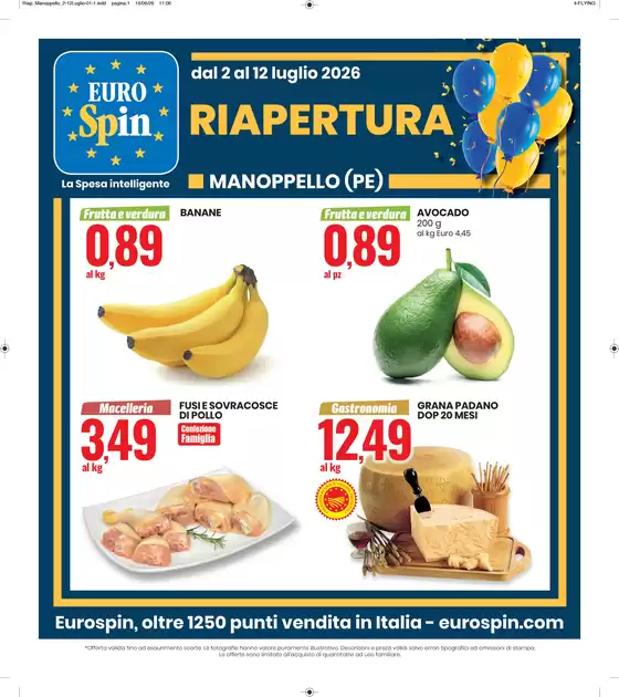 Volantino Eurospin | Riapertura Manoppello | 2026-07-02T00:00:00.000Z - 2026-07-12T00:00:00.000Z