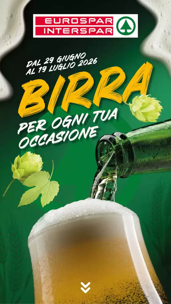 Volantino Eurospar | Birra per ogni tua occasione | 2026-06-29T00:00:00.000Z - 2026-07-19T00:00:00.000Z