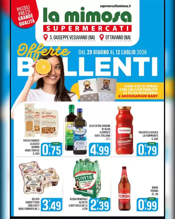Volantino La Mimosa Supermercati | Offerte bollenti  | 2026-06-29T00:00:00.000Z - 2026-07-12T00:00:00.000Z