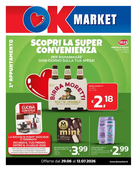 Volantino Ok Market | SCOPRI LA SUPER CONVENIENZA | 2026-06-29T00:00:00.000Z - 2026-07-12T00:00:00.000Z