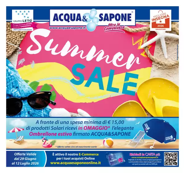 Volantino Acqua & Sapone | Summer sale | 2026-06-29T00:00:00.000Z - 2026-07-12T00:00:00.000Z
