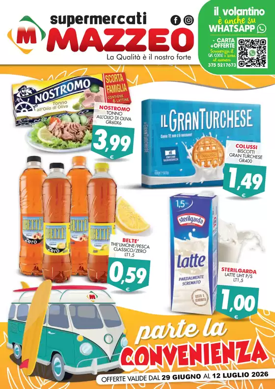 Volantino Mazzeo Supermercati | Parte la convenienza | 2026-06-29T00:00:00.000Z - 2026-07-12T00:00:00.000Z