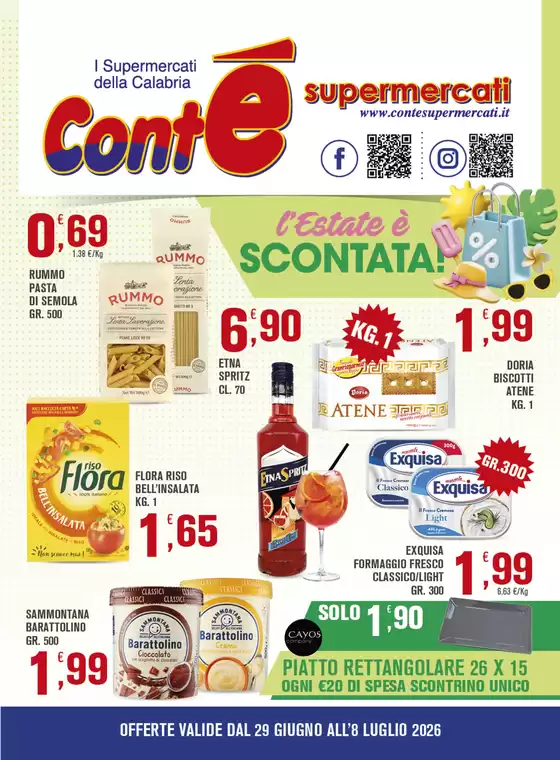 Volantino Contè | L'estate scontata! | 2026-06-29T00:00:00.000Z - 2026-07-08T00:00:00.000Z
