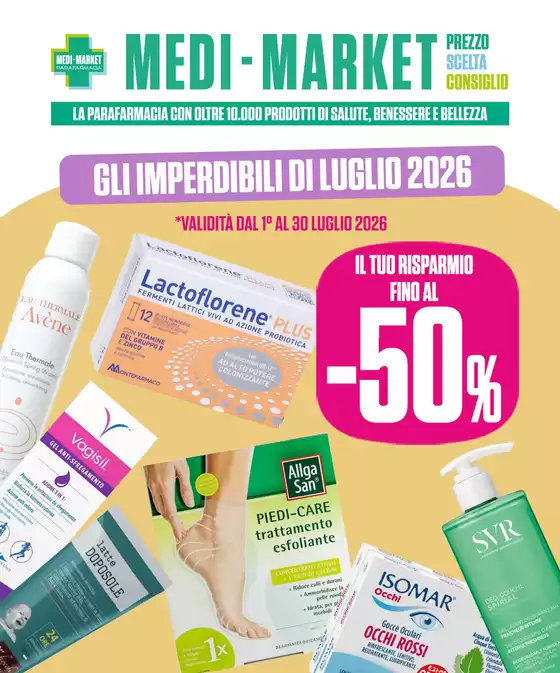 Volantino Medi-Market | Gli imperdibili di luglio | 2026-07-01T00:00:00.000Z - 2026-07-31T00:00:00.000Z