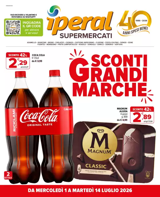 Volantino Iperal | Sconti grandi marche | 2026-07-01T00:00:00.000Z - 2026-07-14T00:00:00.000Z