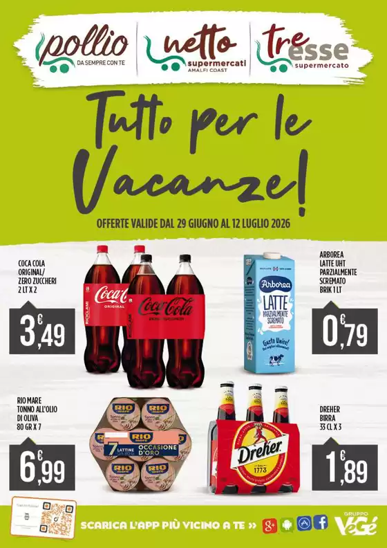 Volantino Netto Supermercati | Tutto per le Vacanzel | 2026-06-29T00:00:00.000Z - 2026-07-12T00:00:00.000Z