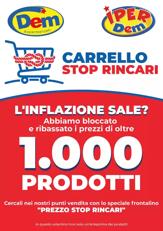 Volantino Dem | Carrello stop rincari | 2026-06-30T00:00:00.000Z - 2026-09-30T00:00:00.000Z