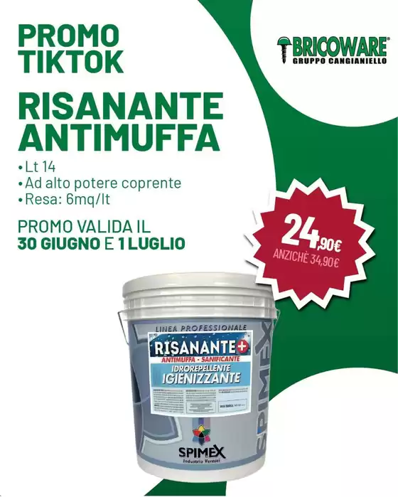 Volantino Bricoware | Risanante antimuffa  | 2026-06-30T00:00:00.000Z - 2026-07-01T00:00:00.000Z
