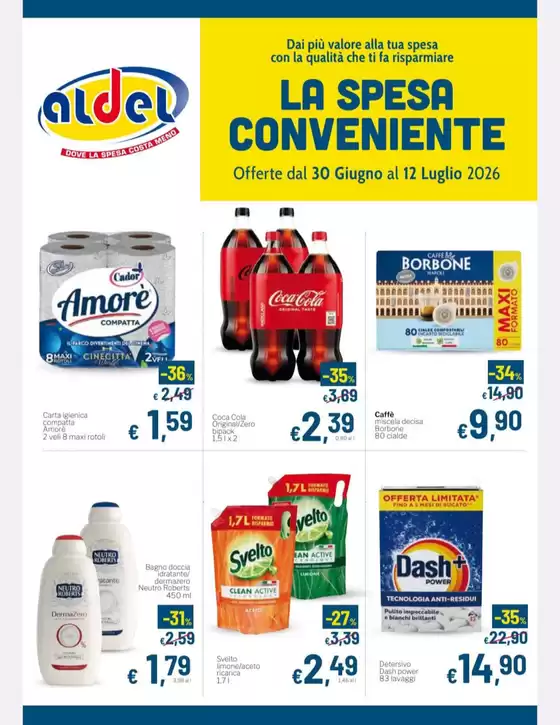 Volantino Aldel Discount | La spesa conveniente  | 2026-06-30T00:00:00.000Z - 2026-07-12T00:00:00.000Z