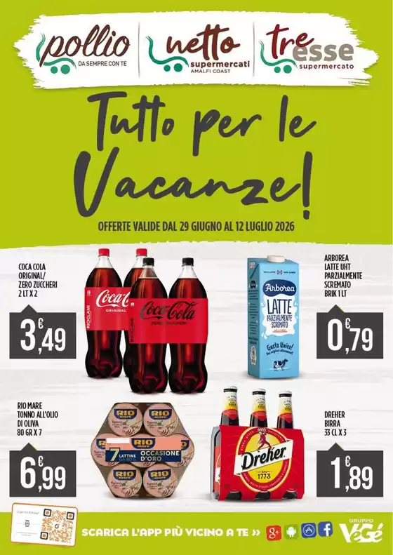 Volantino Supermercato Pollio a Lentella | Tutto per le vacanze! | 2026-06-29T00:00:00.000Z - 2026-07-12T00:00:00.000Z
