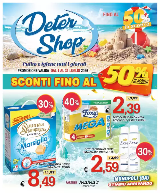 Volantino Deter Shop a Panettieri | Sconti fino al 50% | 2026-07-01T00:00:00.000Z - 2026-07-31T00:00:00.000Z