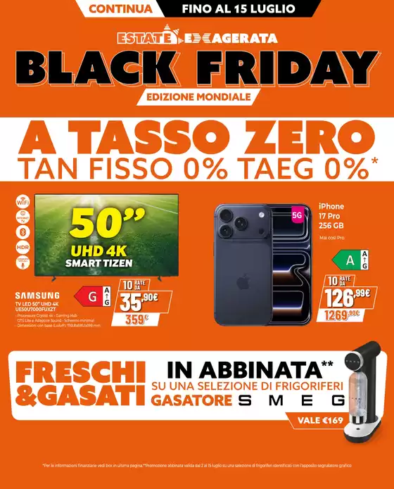 Volantino Expert a Pabillonis | Estate Exagerata Black Friday continua | 2026-07-02T00:00:00.000Z - 2026-07-15T00:00:00.000Z