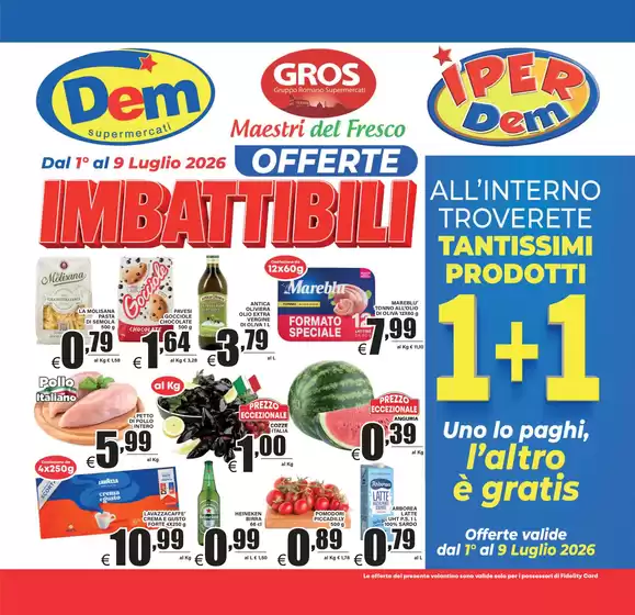 Volantino Dem | Offerte imbattibili | 2026-07-01T00:00:00.000Z - 2026-07-09T00:00:00.000Z