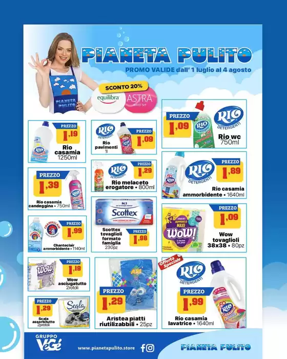 Volantino Pianeta Pulito | Sconto 20% | 2026-07-01T00:00:00.000Z - 2026-08-04T00:00:00.000Z
