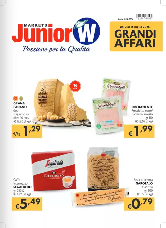 Volantino Junior W a Venezia | Grandi affari | 2026-07-02T00:00:00.000Z - 2026-07-15T00:00:00.000Z