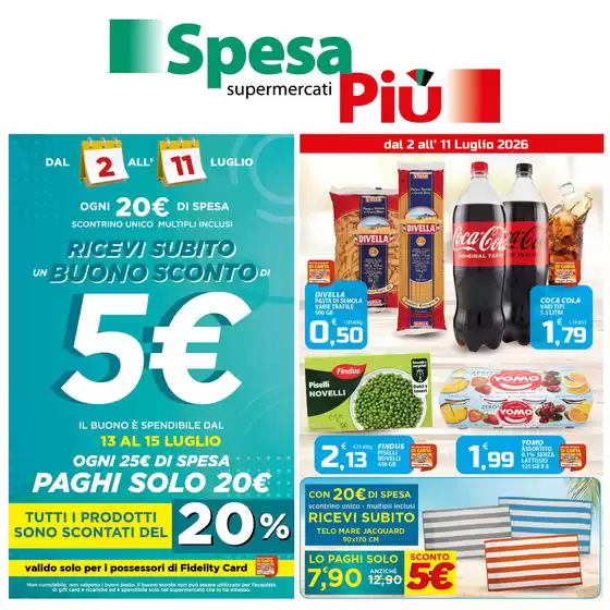 Volantino SpesaPiù Supermercati | Dal 2 all' 11 Luglio 2026 | 2026-07-02T00:00:00.000Z - 2026-07-11T00:00:00.000Z