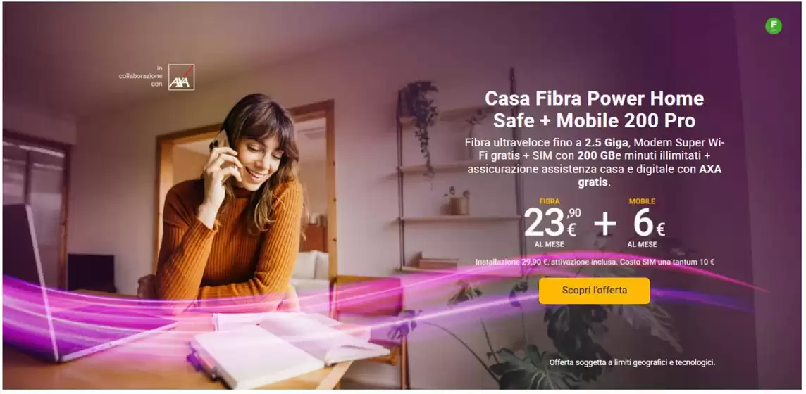 Volantino Tiscali Casa | Casa Fibra Power Home Safe + Mobile 200 Pro | 2026-07-01T00:00:00.000Z - 2026-07-31T00:00:00.000Z