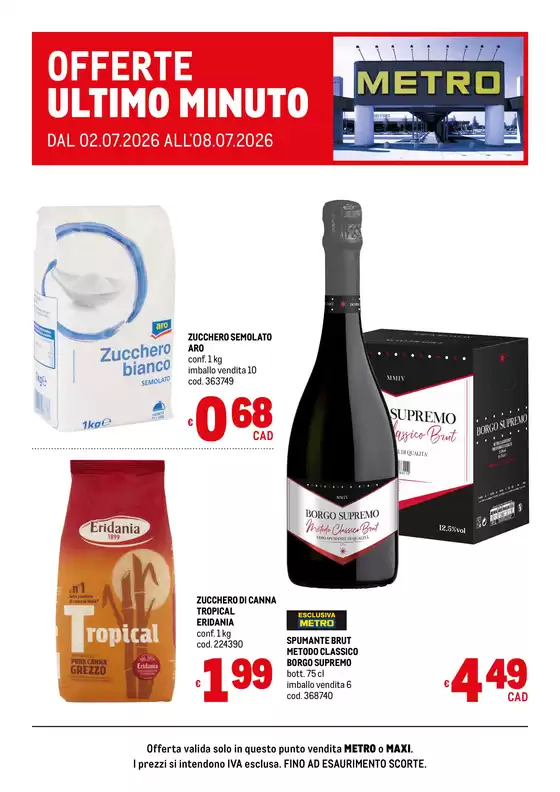 Volantino Metro | Offerte ultimo minuto | 2026-07-02T00:00:00.000Z - 2026-07-08T00:00:00.000Z