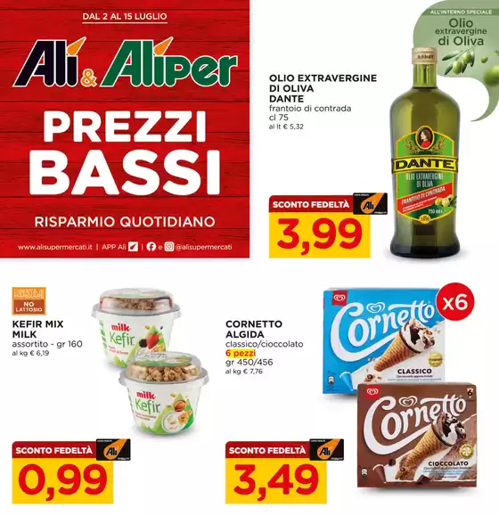 Volantino Alì e Alìper a Belforte Monferrato | Prezzi bassi | 2026-07-02T00:00:00.000Z - 2026-07-15T00:00:00.000Z