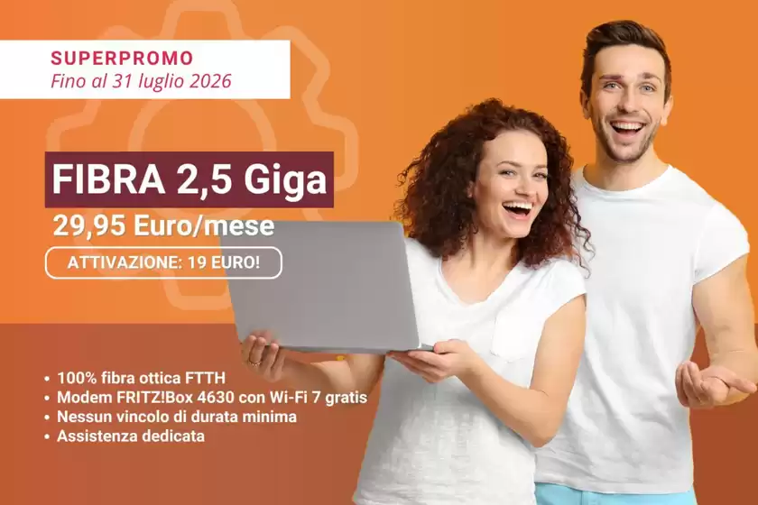 Volantino Ehiweb | Fibra 2,5 giga | 2026-07-01T00:00:00.000Z - 2026-07-31T00:00:00.000Z