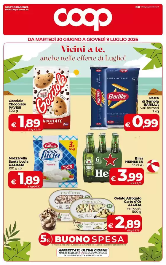 Volantino Coop | Vicini a te,anche nelle offerte di luglio! | 2026-06-30T00:00:00.000Z - 2026-07-09T00:00:00.000Z