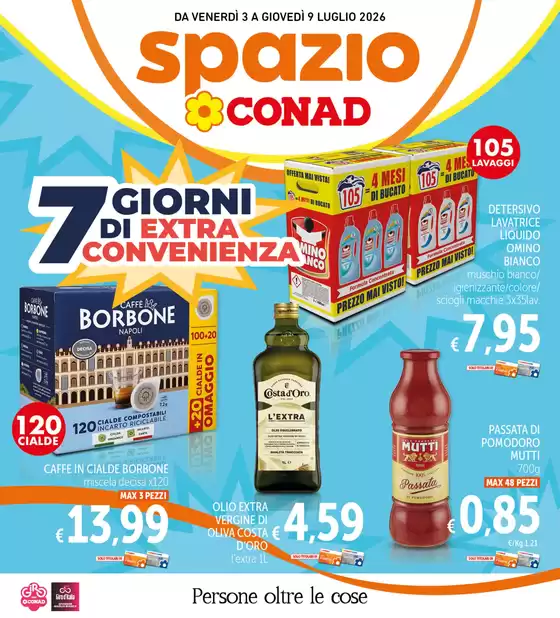 Volantino Spazio Conad | 7 Giorni di Extra Convenienza | 2026-07-03T00:00:00.000Z - 2026-07-09T00:00:00.000Z