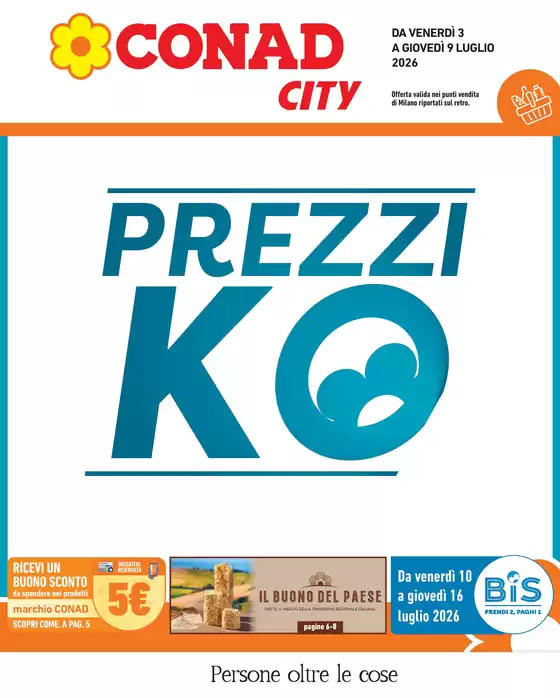 Volantino Conad City a Solaro | PREZZI KO | 2026-07-03T00:00:00.000Z - 2026-07-16T00:00:00.000Z