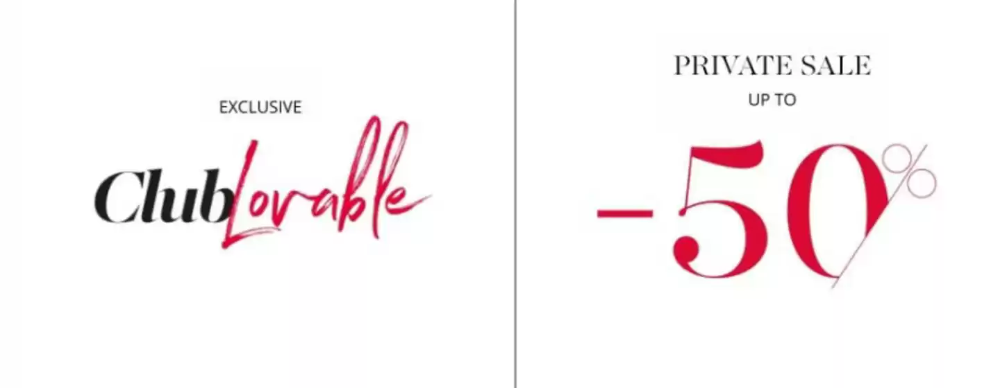 Volantino Lovable a Issime | Private sale up to -50% | 2026-07-01T00:00:00.000Z - 2026-07-31T00:00:00.000Z