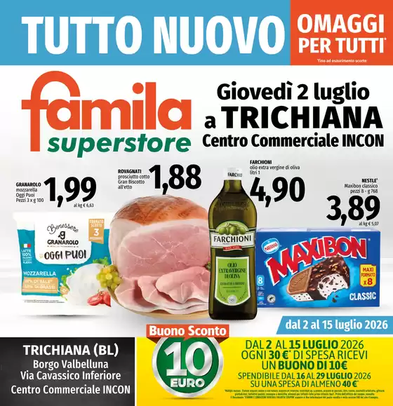 Volantino Famila Superstore | Che estate di risparmio | 2026-07-02T00:00:00.000Z - 2026-07-15T00:00:00.000Z
