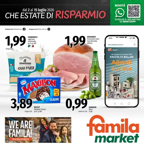 Volantino Famila Market | Che estate di risparmio | 2026-07-02T00:00:00.000Z - 2026-07-15T00:00:00.000Z