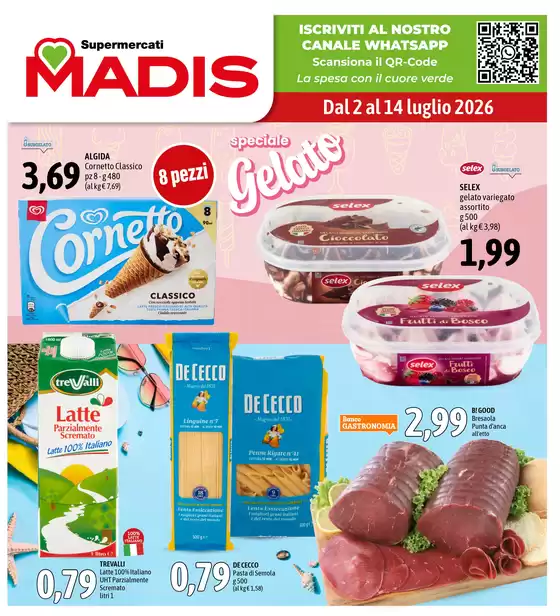 Volantino Madis | Dal 2 al 14 luglio 2026 | 2026-06-02T00:00:00.000Z - 2026-07-14T00:00:00.000Z